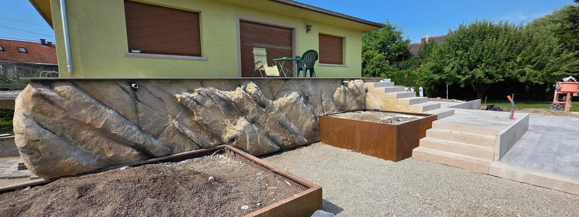 FAUX ROCHERS ET DÉCORS PAYSAGERS ARTIFICIELS EN ALSACE Barr